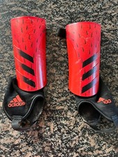 Adidas Predator SG Match Unisex Youth S Red, Black Soccer Shin Guards
