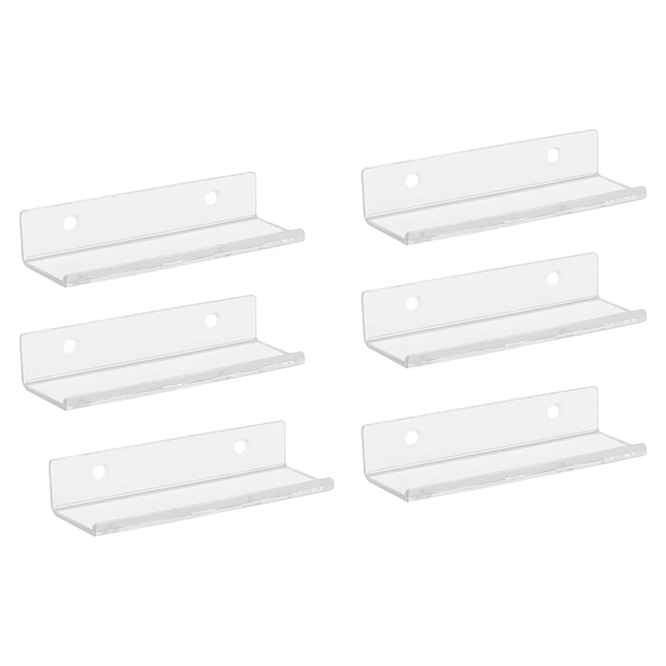 Stilvolles und funktionelles Vinyl Schallplattenregal 6er Set klare Acrylregale - Bild 4 von 4