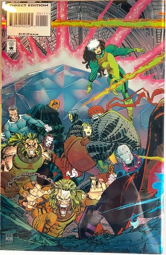 X-Men Omega (1995) - Wraparound Silver Foil Chromium variant - NM - Picture 2 of 2