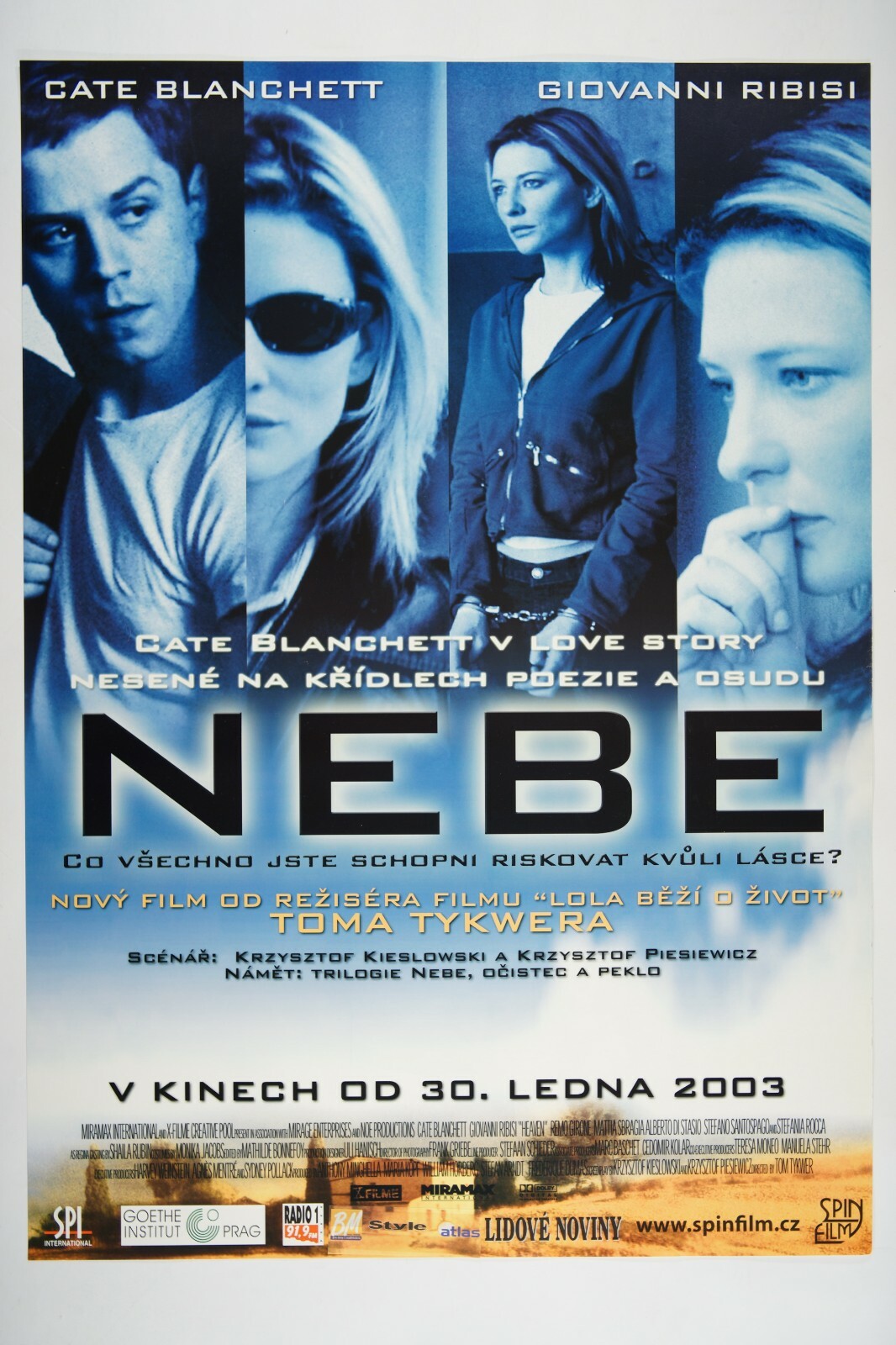 Póster original de la película checa Heaven 23x33 2002 Cate Blanchett, Giovanni Ribisi