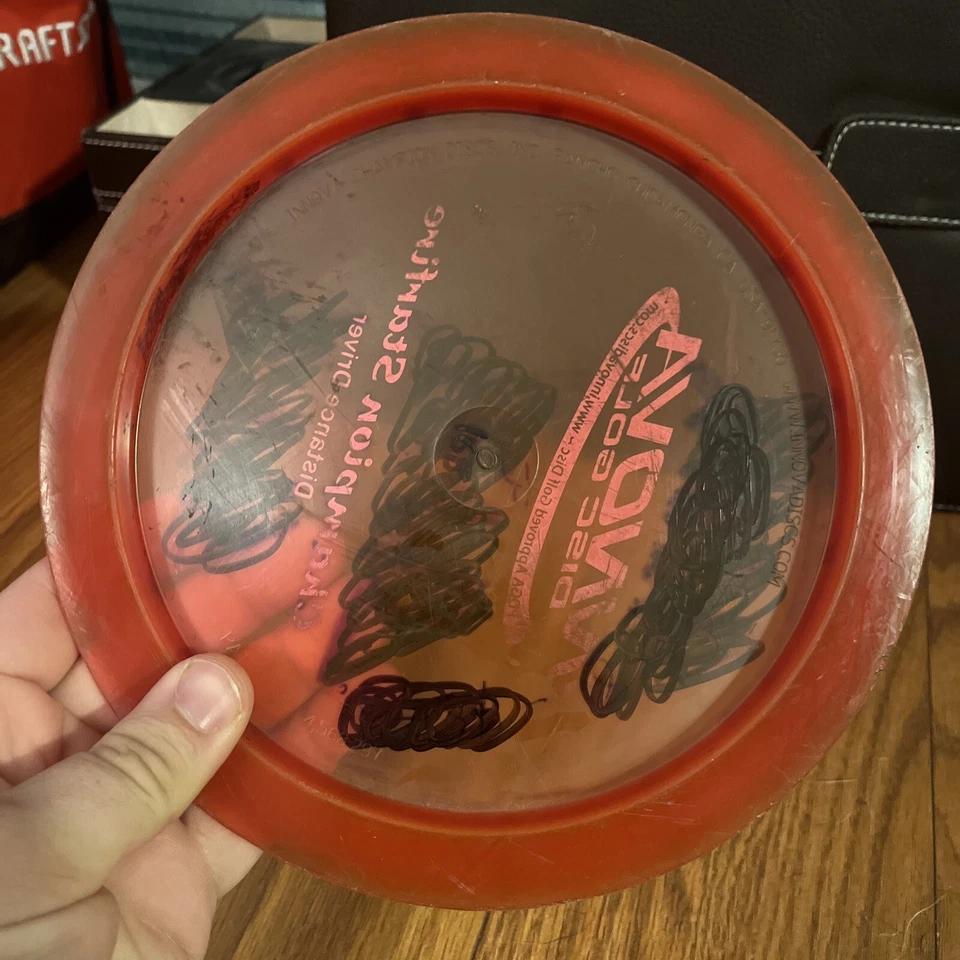Vintage Innova PFN Champion Starfire! 168g Red Disc Golf Distance Driver - Image 3 of 3