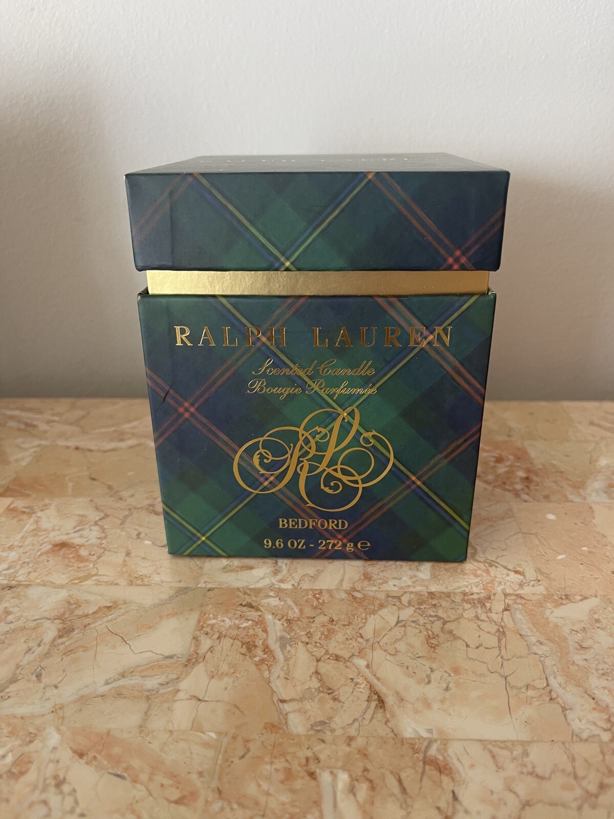 Ralph Lauren Green Bedford Candle Empty BOX 4x4x5”, Preowned eBay