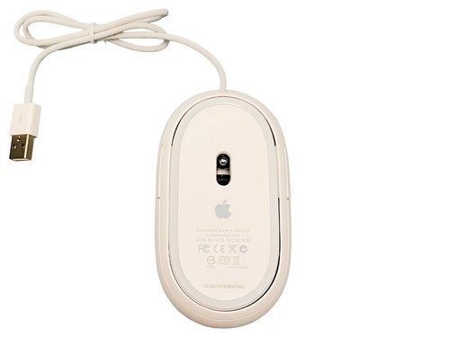 LOT OF 5 Genuine Apple Mighty Mouse MB112LL/B Optical Wired Mouse A1152 White - Picture 3 of 7