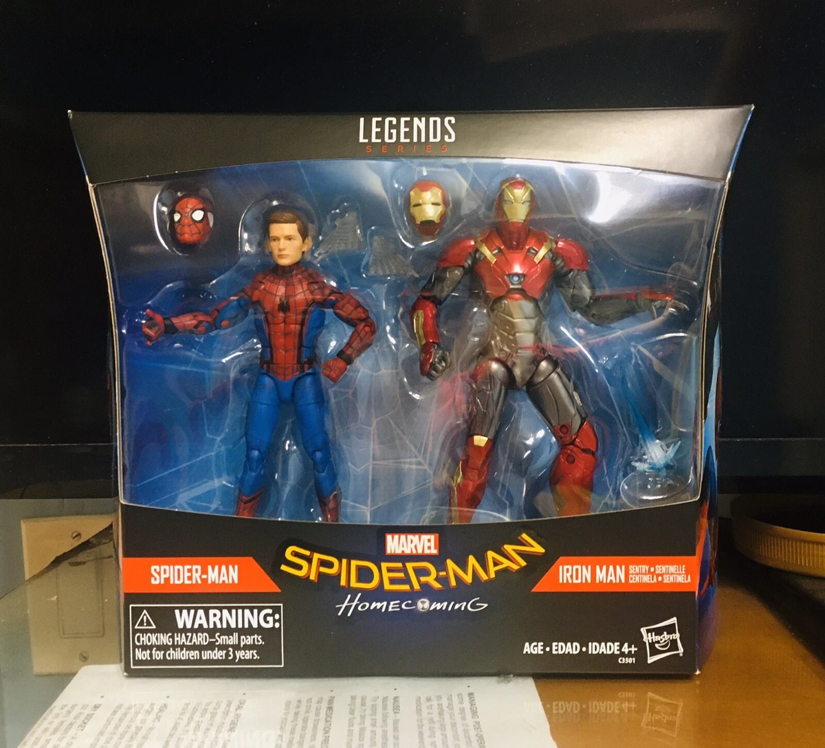 Marvel legends spider man homecoming iron man 2 pack on sale