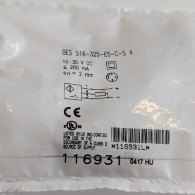 Compatible For   BES 516-325-E5-C-S4 Replace Proximity Sensor Sensor #E8