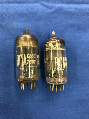 Pair of RCA Vacuum Tubes 12AU7A Tests Great See details (bag#2)