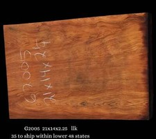 Curly redwood  Guitar Blank  Trophy Mount  Craft Wood  g2005