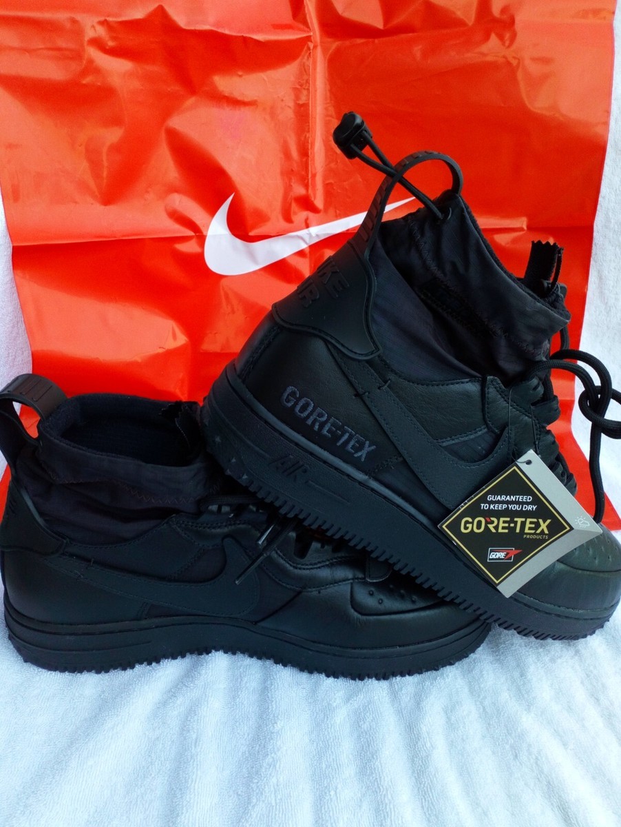 Size 10.5 - Gore-Tex x Nike Air Force 1 High Triple Black for sale