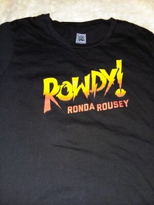 UFC MMA WWE WWF Ronda Rousey tee size Junior Girls Large fight 