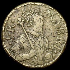 James I, 1609-25. Brass Coin Weight, For A Gold Unite (Twenty-Two Shillings).