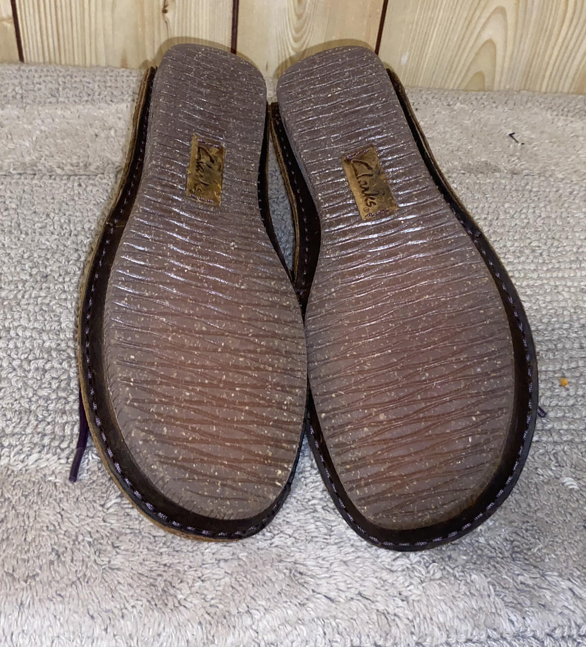 Clarks Artisan Janey Mae Beeswax Leather Shoes Women Size 7 Brown Lace