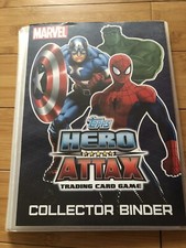 TOPPS Hero Attax Trading Card Game Folder Binder (2010) Marvel & Extras