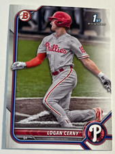 2022 Bowman Baseball 1st Bowman Prospect #BP-120 Logan Cerny Phillies
