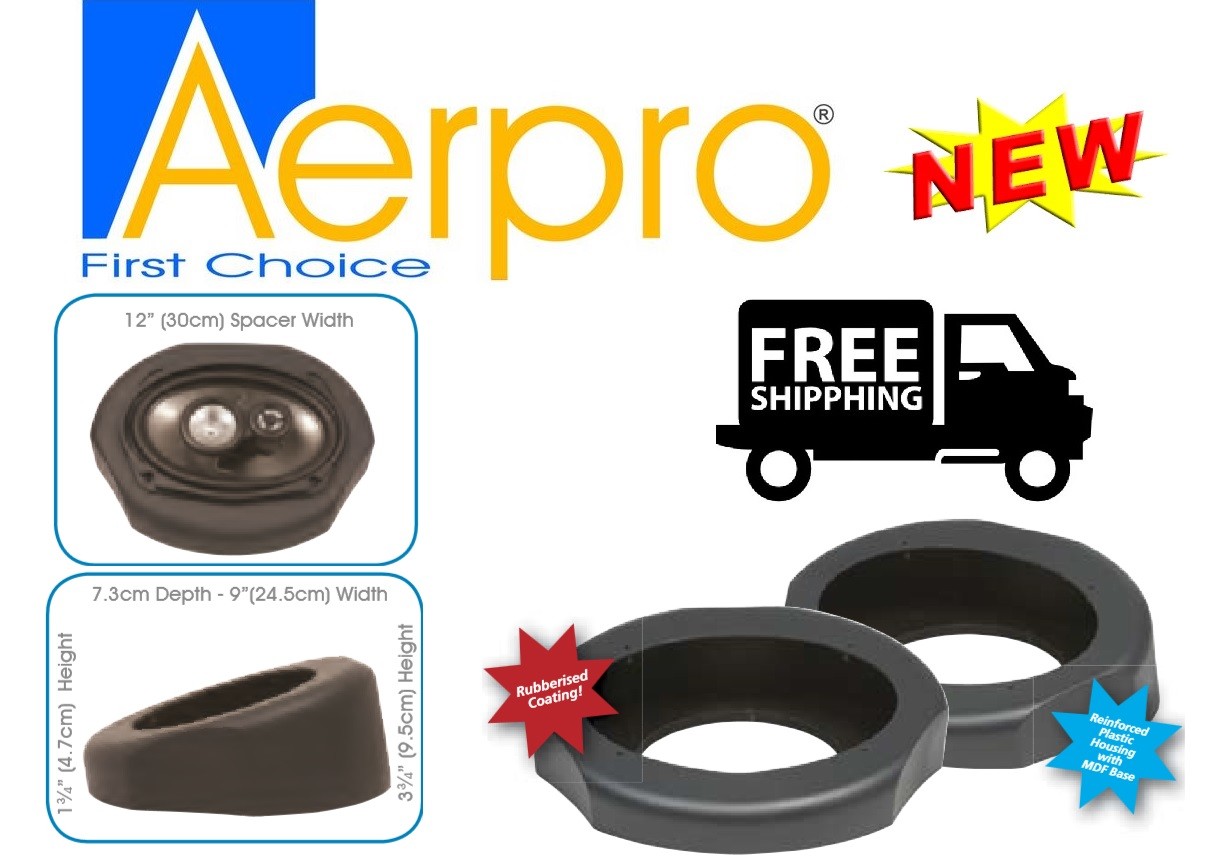 angled 6x9 speaker spacers