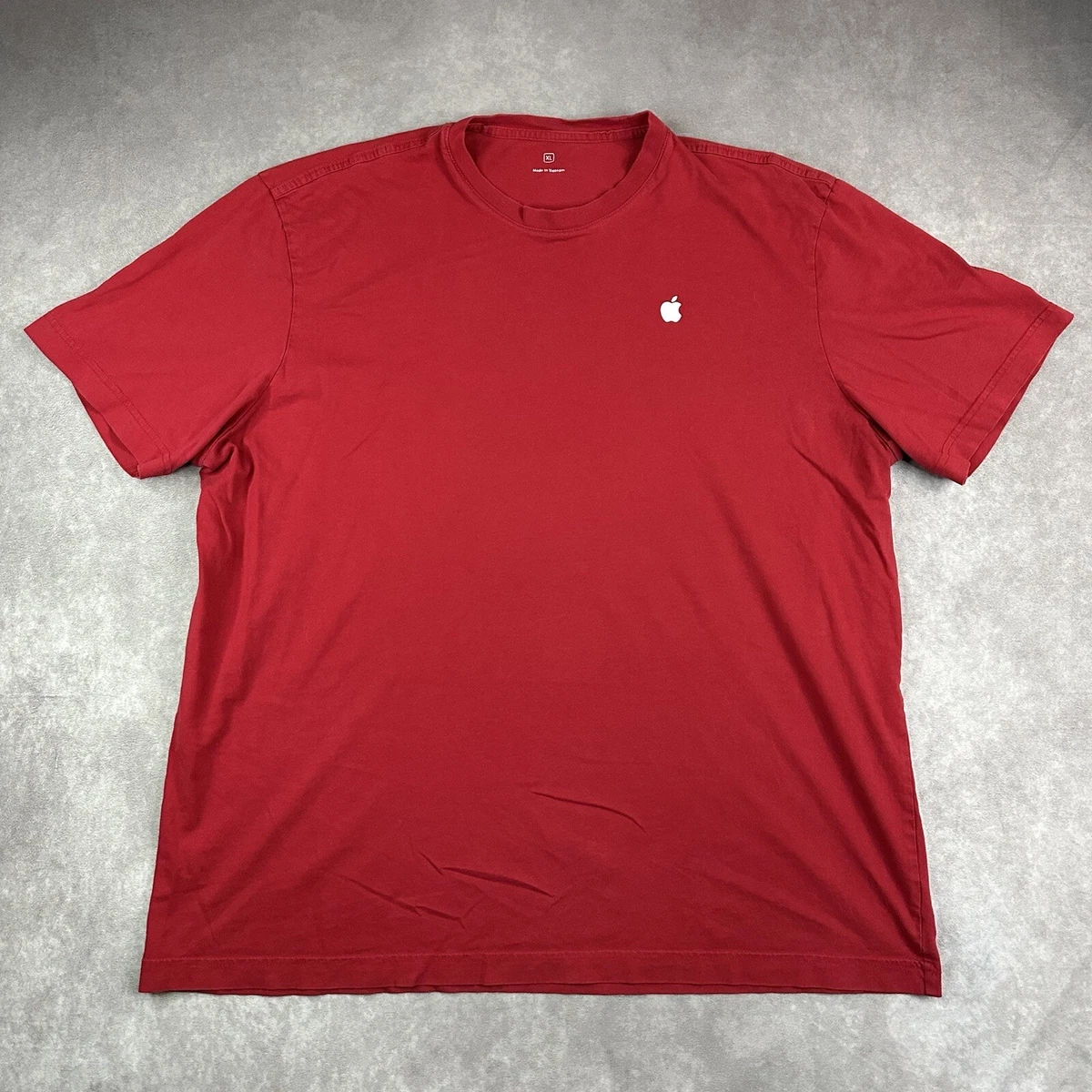Apple Store Employee Uniform T Shirt Size XL Logo Red Short Sleeve