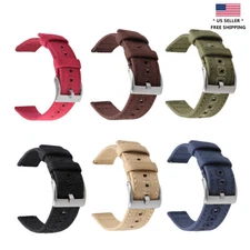 HNS Premium Canvas Cotton Quick Release Fashion Watch Replacement Band Straps