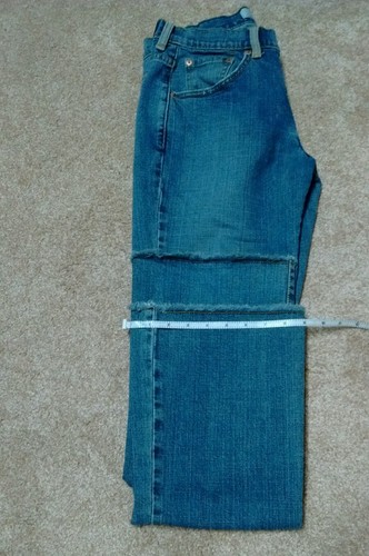 'LEVI STRAUSS' Jeans Womens 515 Bootcut 8M No-hem Hemline Embroidered B-82 - Picture 9 of 12