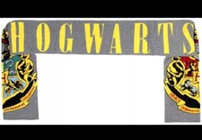 New Harry Potter Wizarding World Hogwarts Crest Logo Knit Scarf
