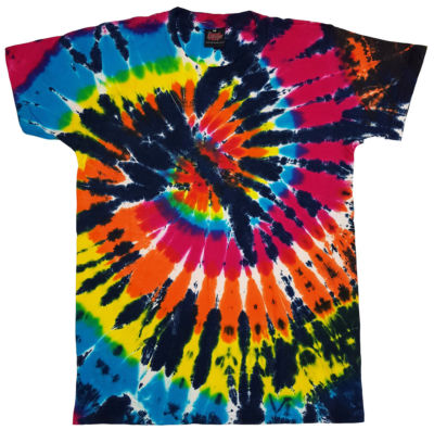 T-Shirt Tie Dye Unisex – Maglietta Retro Festival Hippie Stile Indie