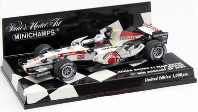 Minichamps Honda F1 Racing Ra106 #12 Jenson Button Winner Hungary