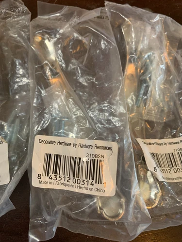 CABINET PULL 3"cc Satin Nickel Gatsby Hardware Resources 3108SN New Lot x4pks - Picture 2 of 7