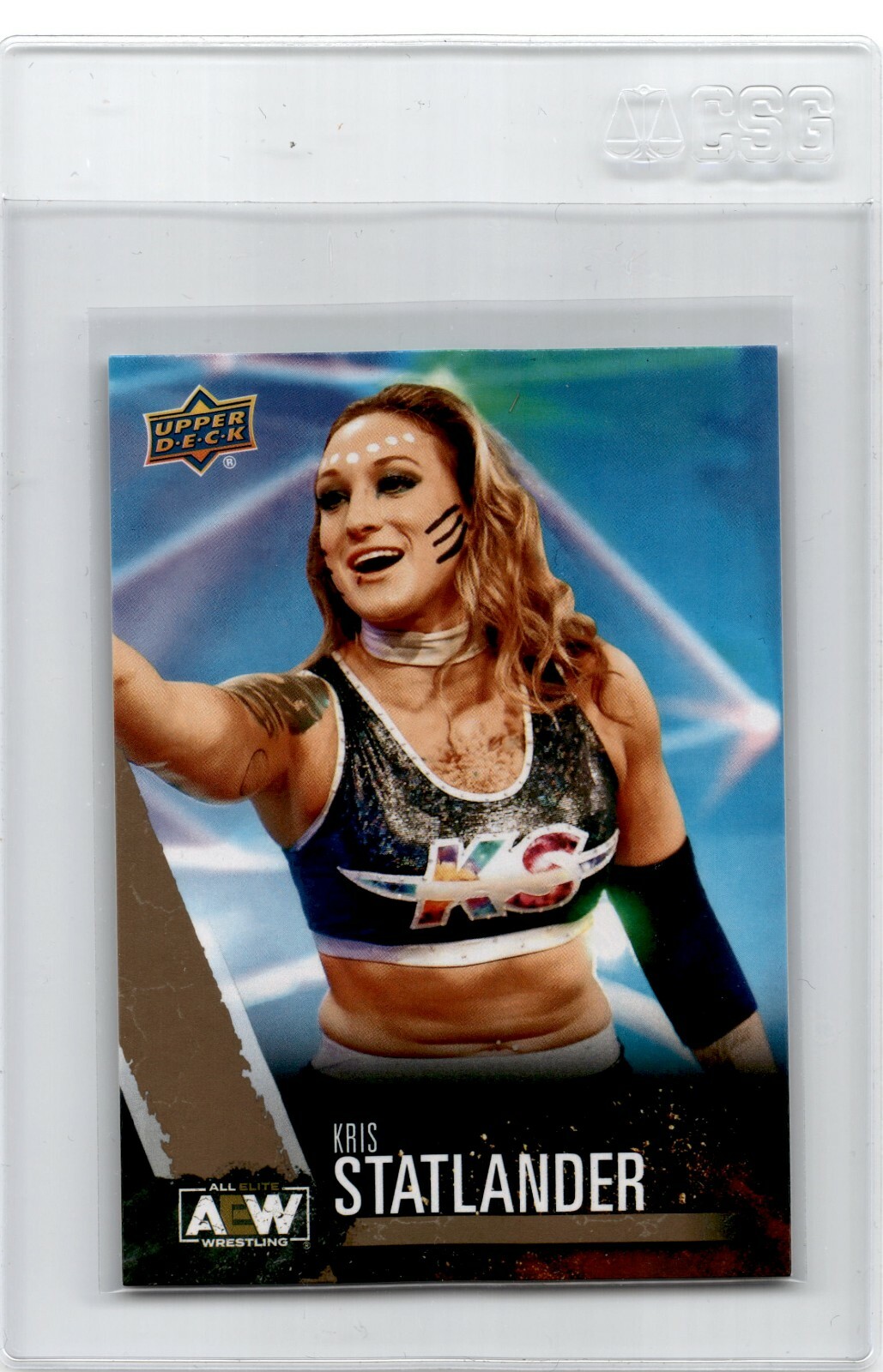 2021 Upper Deck AEW All Elite Wrestling Gold Parallel  Kris Statlander