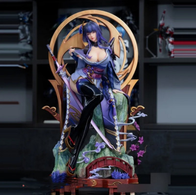 RO Studio Genshin Impact Resin Statue 1/4 Scale Raiden Shogun in stock  H56cm