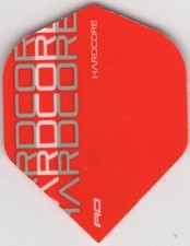 HARDCORE Red, Grey and White Dart Flights: 3 per set