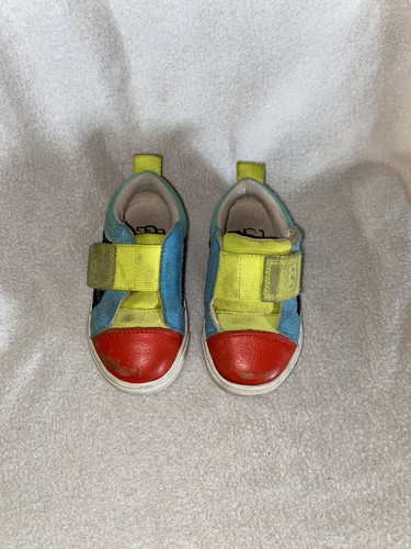 UGG Rennon Toddler Kids Boy/Girl Multicolor Leather & Suede Sneakers Size 6 - Picture 3 of 9