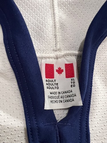 Labatt Blue Vintage Hockey Jersey Men’s Size XL CCM White - Picture 3 of 8