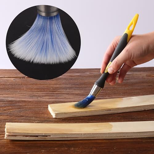 Bates Trim Brush Set, 5/8”, 3/4” and 1”, Trim Paint Brush, Small Paint