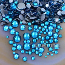 600PCS Mixed Size DMC Iron On Hotfix Crystal Rhinestones Flatback Nail Art Pick