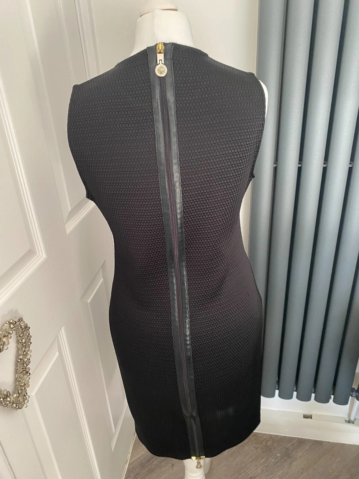 Abito body nero jeans ICONIC VERSACE UK 12 I 44