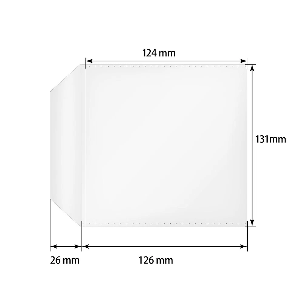 100 x Sleeve mit Lasche Folie Hüllen Box Leer-Hülle für Blu-Ray CD/DVD's Rohling - Bild 2 von 2