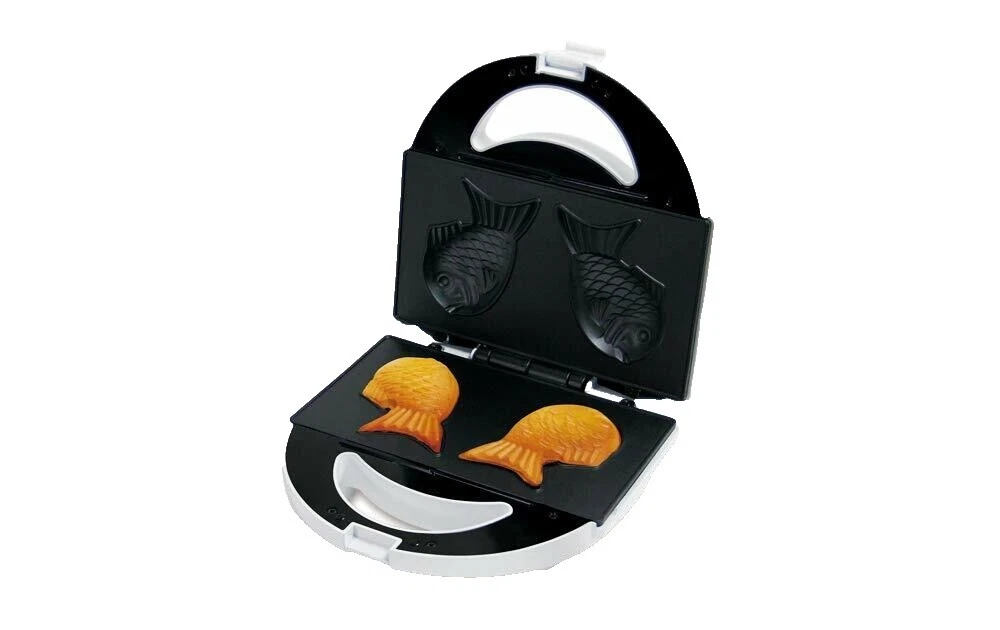 Blanco redondo 600-899 W Waffle Makers