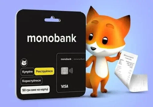 Ukrainian monobank card for online activation монобанк Украина 50 грн на карте - Image 3 of 4