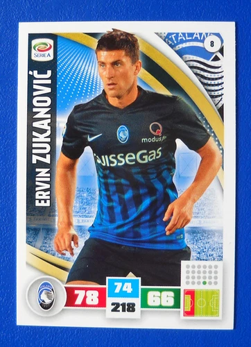 CARD PANINI CALCIATORI ADRENALYN 2016/17 2017 N.8 - ZUKANOVIC - ATALANTA - Foto 1 di 1
