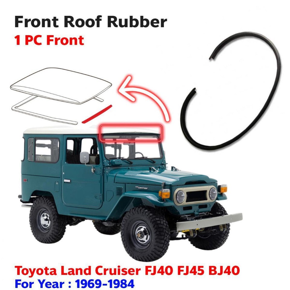 For 1961-83 Toyota Land Cruiser FJ40 Weatherstrip Rear Body Side - Foto 4