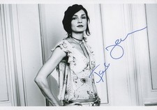 Famke Janssen Autogramm signed 20x30 cm Bild s/w