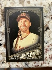 2018 TOPPS ALLEN GINTER X BASEBALL BASE CARD MINNESOTA TWINS BRIAN DOZIER #111