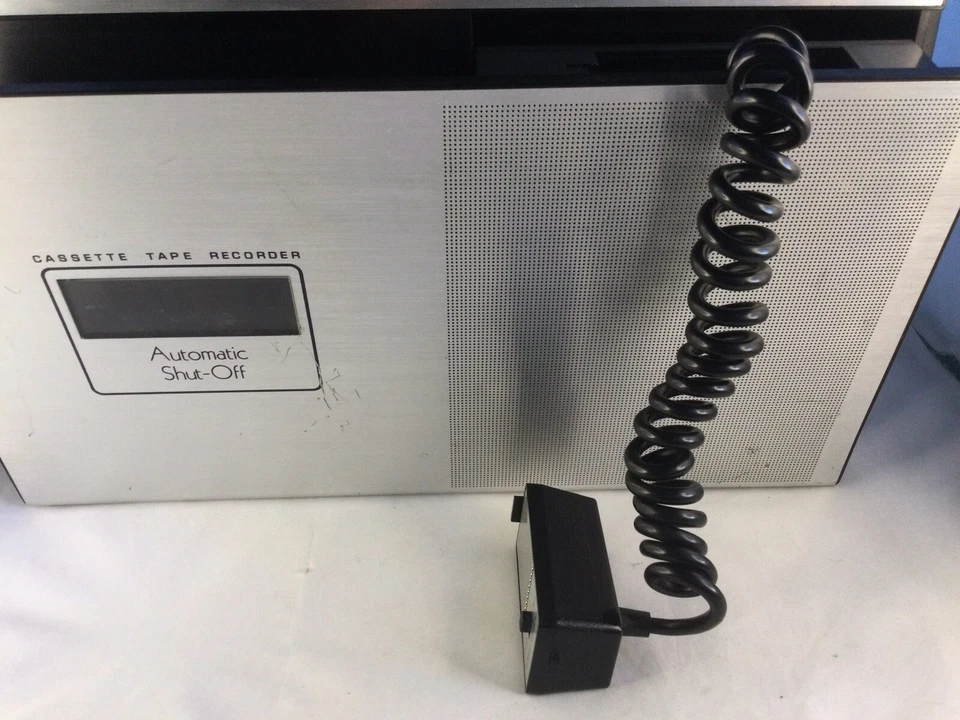 Grabadora de cinta de casete de acero inoxidable Zenith E609Y 1973 vintage funciona/graba Foto 4 de 4