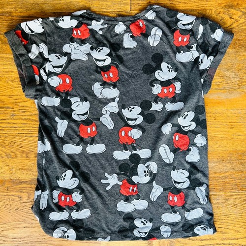 T-shirt donna Disney Topolino stampa all over grigia taglia XL - Foto 8 di 8