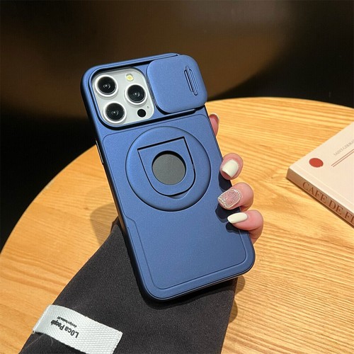 For iPhone 15 Pro Max 14 13 12 11 Ring Stand Slide Camera Cover Mag Safe Case - Picture 36 of 57