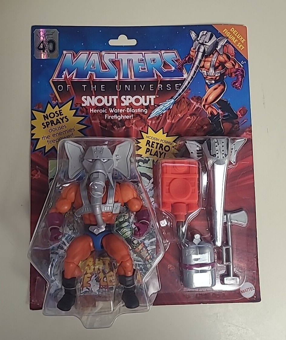 Masters Of The Universe Snout Spout Heroic Water-blasting Firefighter Figure New