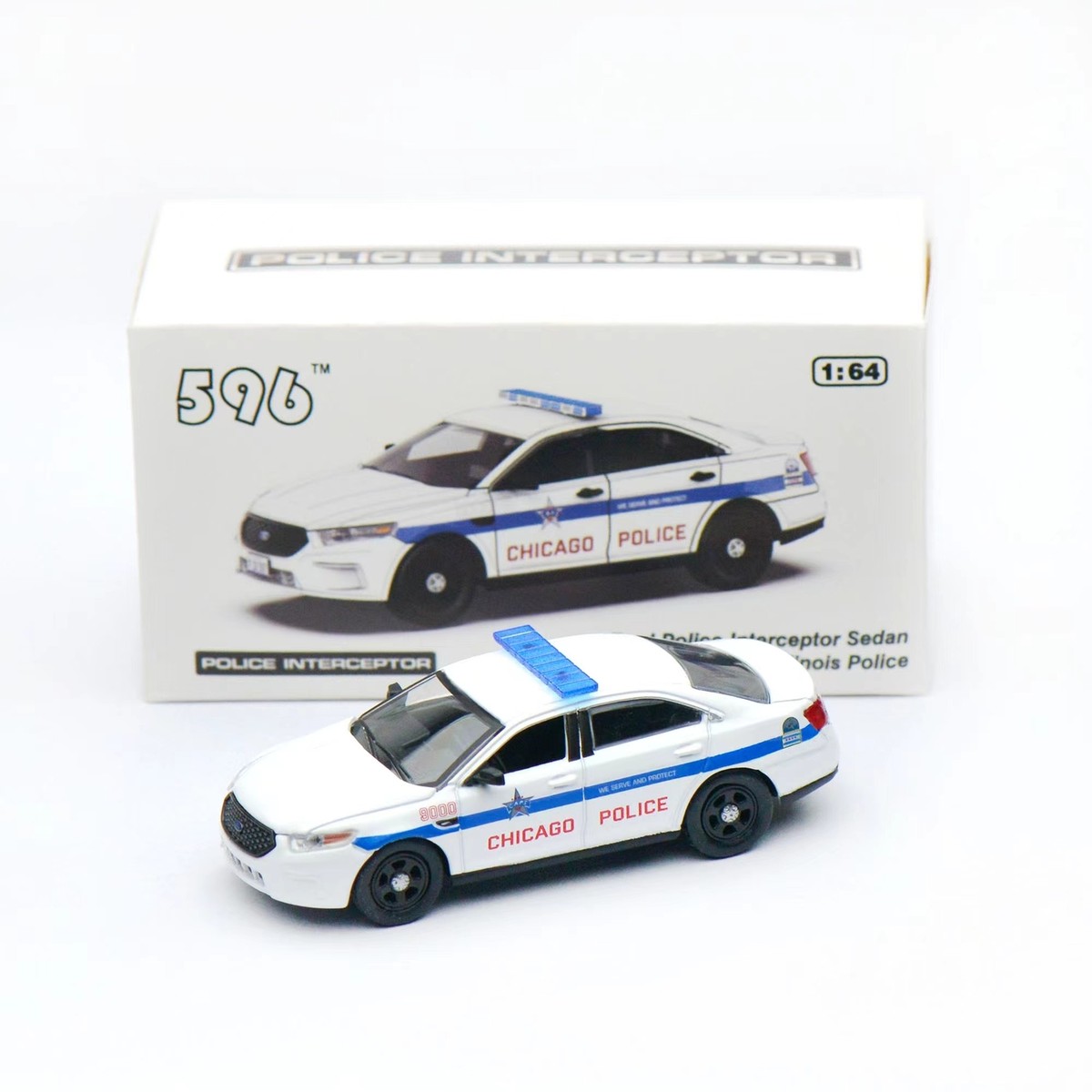 ミニカー POLICE FORCE 596 Model 1/64 2013 Ford Police Interceptor - New York