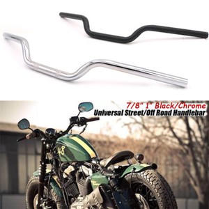7//8/" 22mm Chrome Motorcycle Handlebar Drag Bar For Honda Yamaha Kawasaki BMW