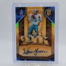 2021 Panini Gold Standard Football Warren Moon 24K Auto /35
