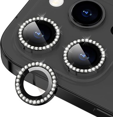 For Apple iPhone 12 Pro Max Camera Len Protector Bling Diamond  Tempered Glass