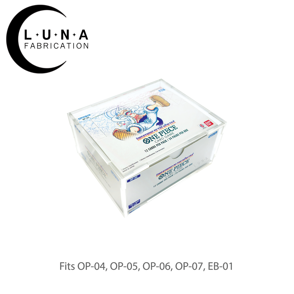 op07 booster box case Break Tradition One Piece Japanese Acrylic - Premium UV Protected Clear Display Case for TCG One Piece Card Game Japan Version This exclusive English edition brings together legendary characters and epic battles One Piece Booster Box Protectors