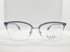 NICOLE MILLER CANNES C03 Purple Gold 53-17-132 Eyeglasses Frames Women's